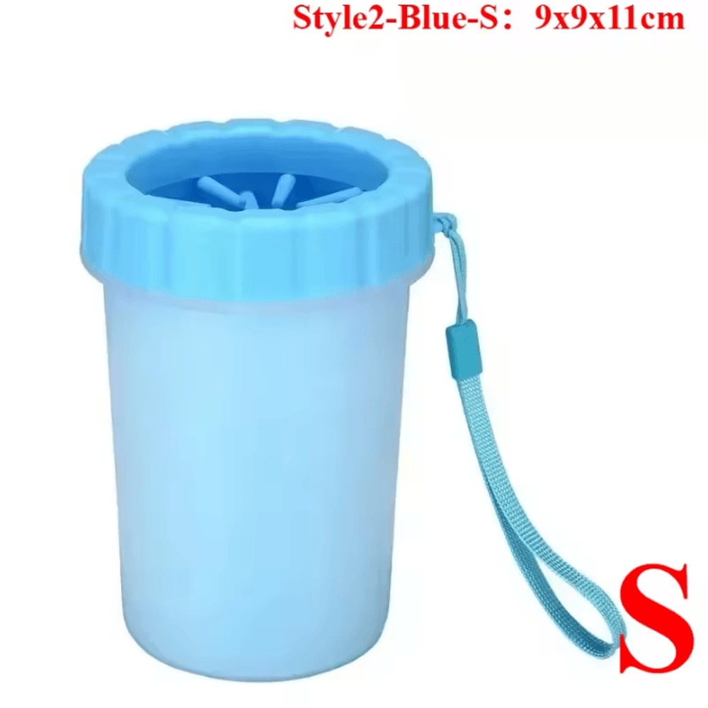 Dog Paw Washer Cleaner Soft Silicone Dog Paw Cleaning Bucket With Pet Foot Brush 18