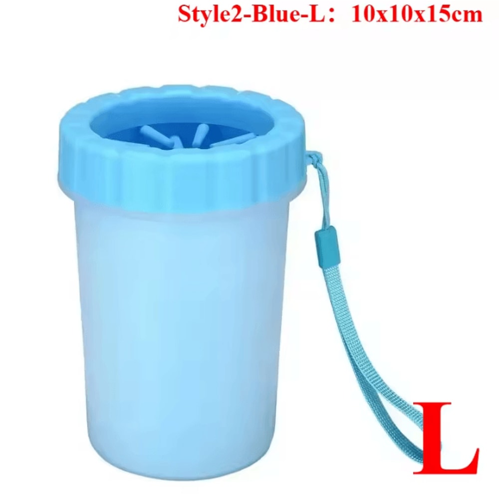 Dog Paw Washer Cleaner Soft Silicone Dog Paw Cleaning Bucket With Pet Foot Brush 19