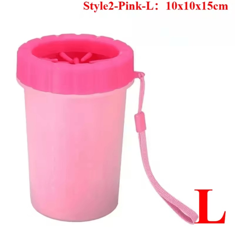 Dog Paw Washer Cleaner Soft Silicone Dog Paw Cleaning Bucket With Pet Foot Brush 17