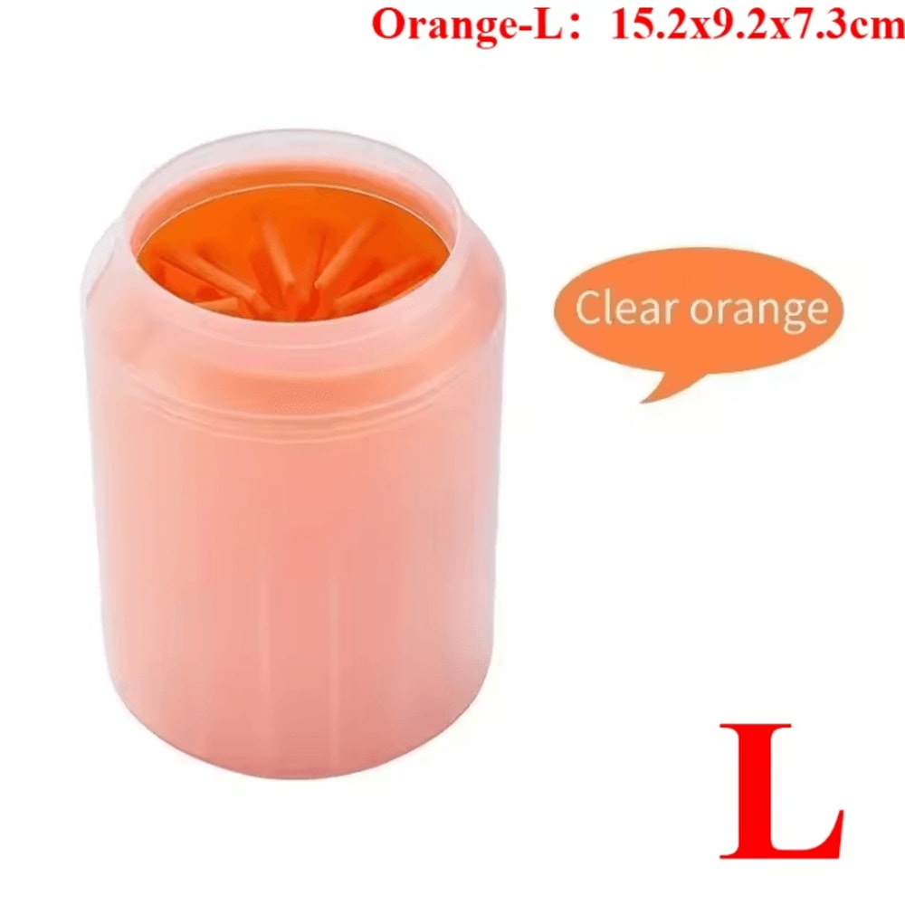Dog Paw Washer Cleaner Soft Silicone Dog Paw Cleaning Bucket With Pet Foot Brush 10