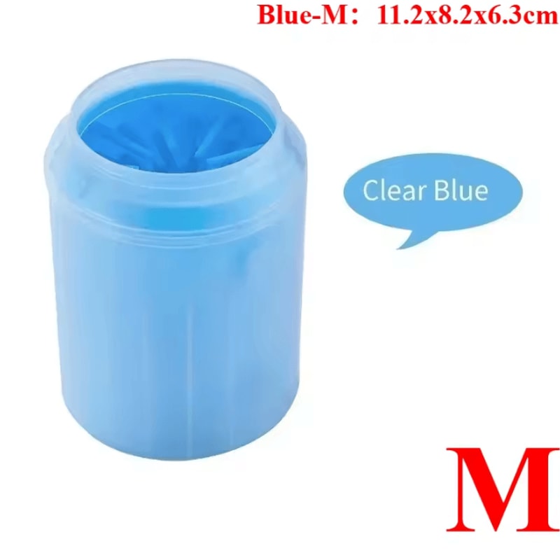 Dog Paw Washer Cleaner Soft Silicone Dog Paw Cleaning Bucket With Pet Foot Brush 6