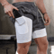 Camo Running Shorts For Men 2in1 QuickDry Gym Fitness Jogging Shorts 7