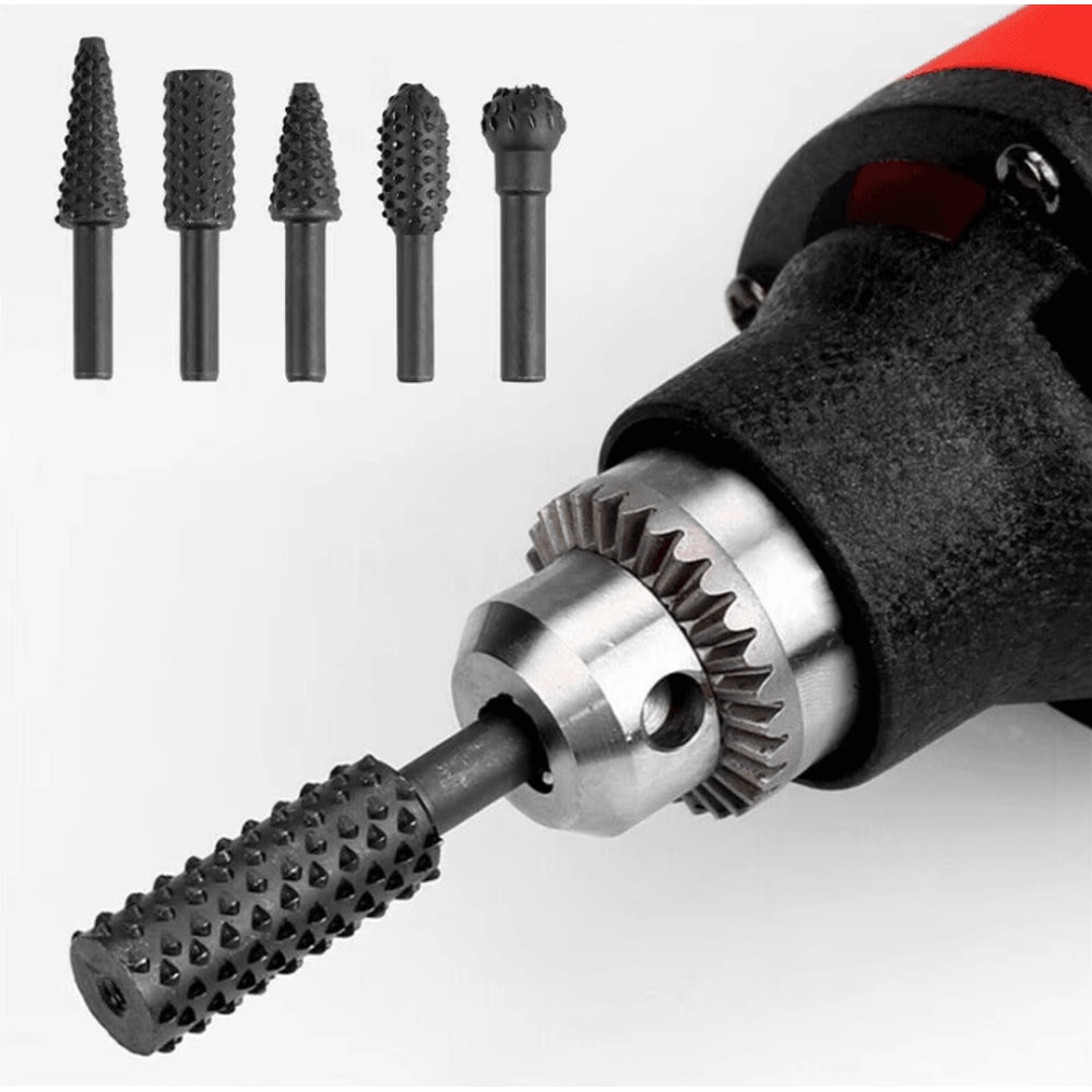 14 Inches Woodworking Drill Bit Set 5Piece Wood Carving Drill Bits For Carpentry Cutting 2