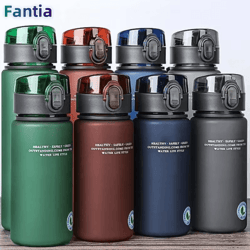 bpa free leak proof sports water bottle – high quality portable drink bottle for travel & hiking (400ml / 560ml)