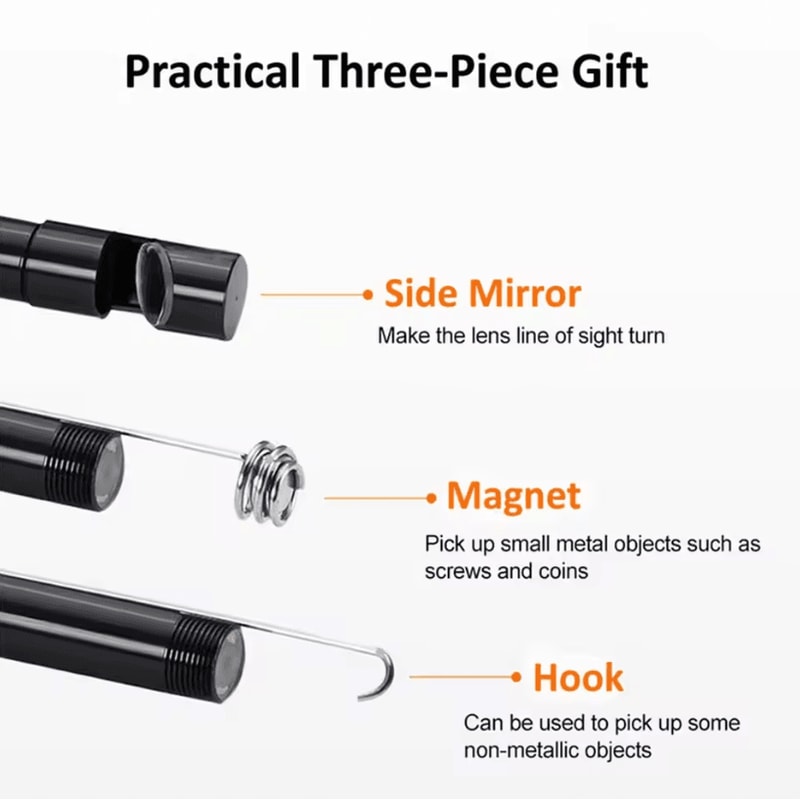 IP67 Waterproof TypeC Endoscope Camera Flexible Inspection Borescope With 6 LEDs For Android PC 4