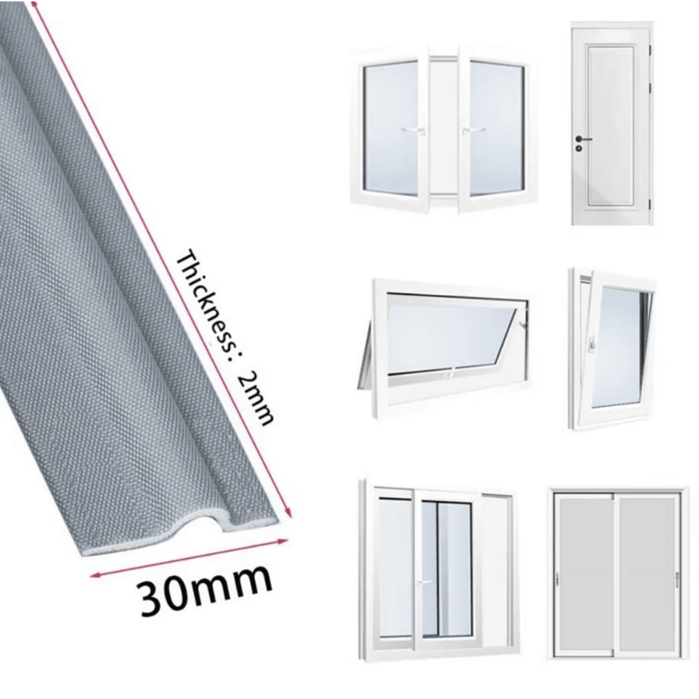 40M Acoustic Insulation Foam Window Weather Seal Strip Windproof Soundproof Gap Filler For Doors 4