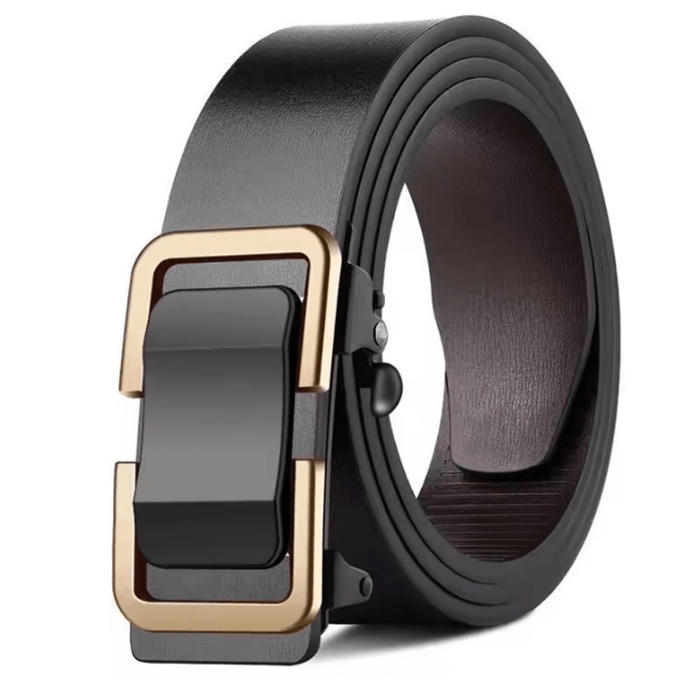 Luxury Genuine Leather Belt For Men Quality Mens Automatic Buckle Belt With Metal Strap 9