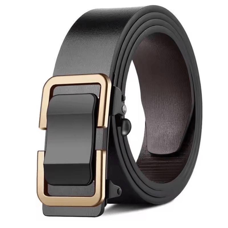 Luxury Genuine Leather Belt For Men Quality Mens Automatic Buckle Belt With Metal Strap 9