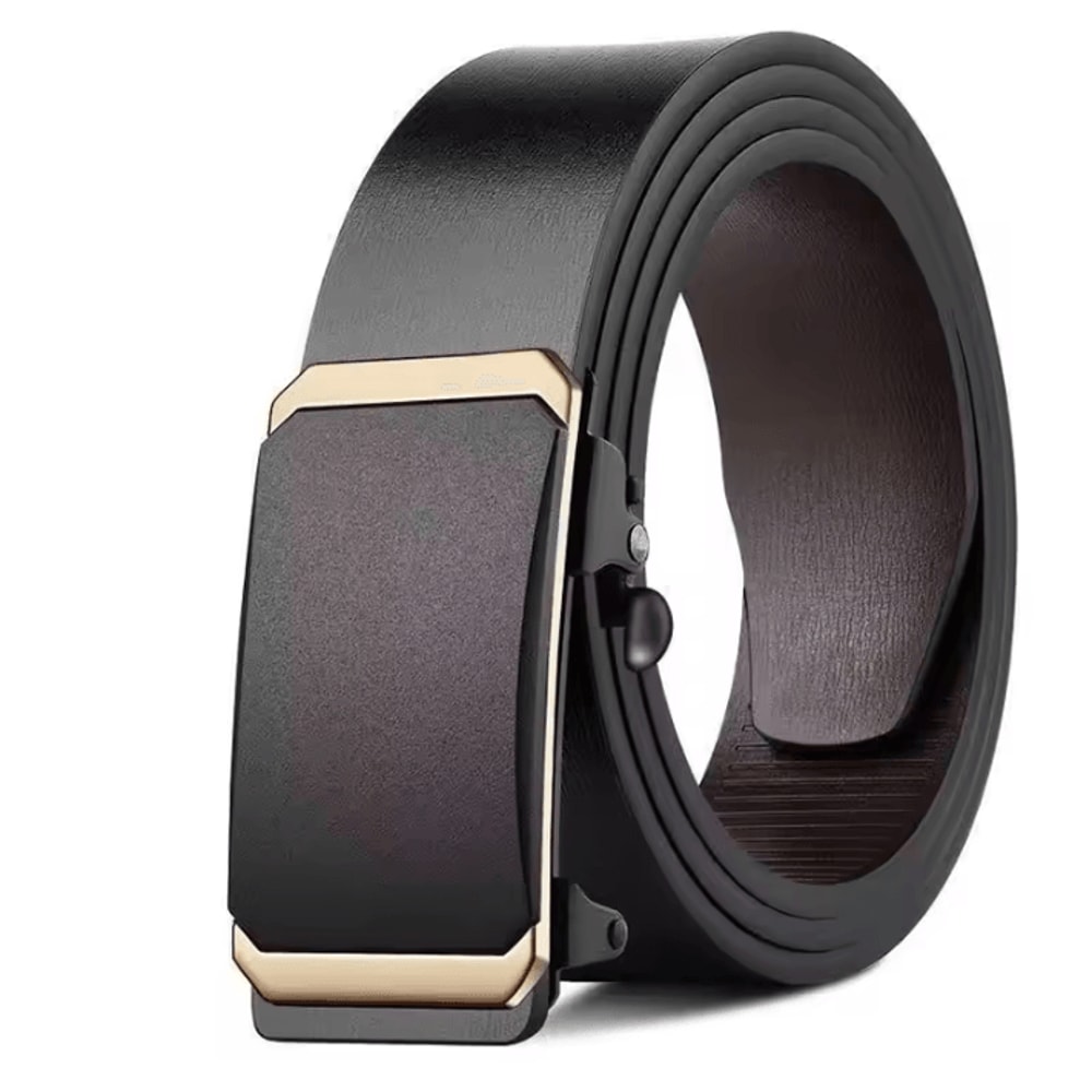Luxury Genuine Leather Belt For Men Quality Mens Automatic Buckle Belt With Metal Strap 10