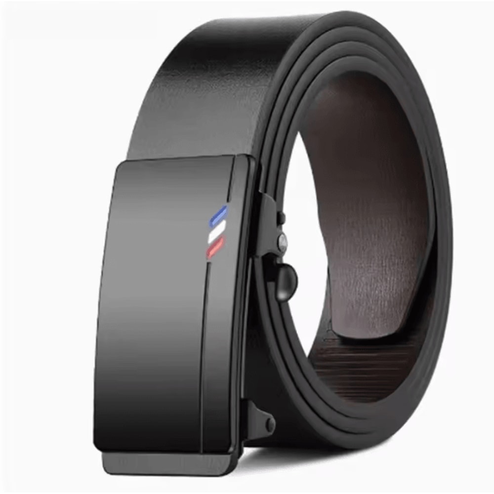 Luxury Genuine Leather Belt For Men Quality Mens Automatic Buckle Belt With Metal Strap 5