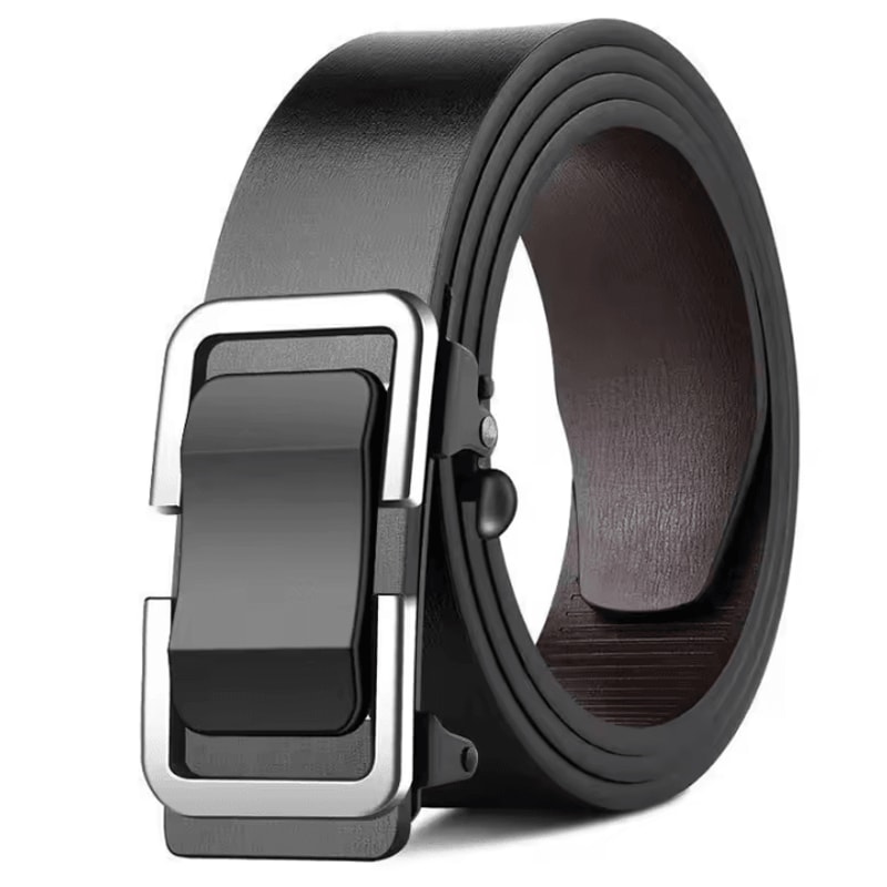 Luxury Genuine Leather Belt For Men Quality Mens Automatic Buckle Belt With Metal Strap 8