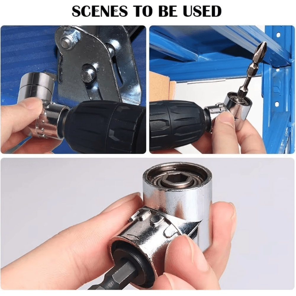 Impact Grade 105 Angle Socket Adapter Set Power Tool Driver Extension Screwdriver Holder 3