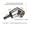 Impact Grade 105 Angle Socket Adapter Set Power Tool Driver Extension Screwdriver Holder 5