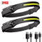 Rechargeable LED Sensor Headlamp 5Mode HandsFree Head Flashlight For Fishing Camping Outdoor Use 9