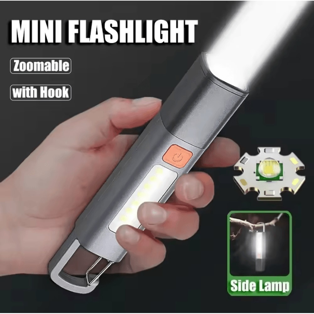 Powerful P70 LED Flashlight 5000LM Ultra Bright Tactical Zoom Torch With Builtin 18650 Battery 11