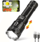 Powerful P70 LED Flashlight 5000LM Ultra Bright Tactical Zoom Torch With Builtin 18650 Battery 5