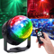 RGB LED Rotating Party Light Sound Controlled DJ Stage Disco Lamp With Remote 0