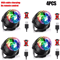 RGB LED Rotating Party Light Sound Controlled DJ Stage Disco Lamp With Remote 11