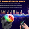 RGB LED Rotating Party Light Sound Controlled DJ Stage Disco Lamp With Remote 2