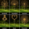 LED Solar Firework Garden Lights Waterproof Outdoor Fairy Dandelion Lawn Decoration Lamp 1