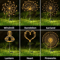 LED Solar Firework Garden Lights Waterproof Outdoor Fairy Dandelion Lawn Decoration Lamp 1