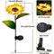Simulated Outdoor Solar Sunflower Garden Lights Smart Sense Waterproof LED Lawn Decor 5