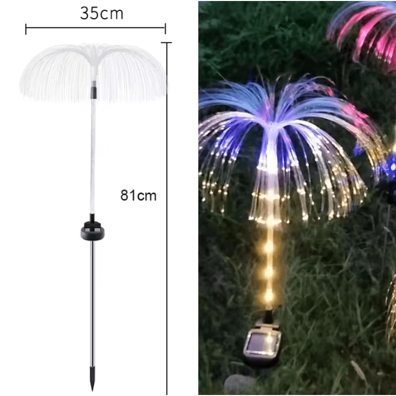 LED Solar Jellyfish Garden Lights Waterproof Outdoor Solar Yard Pathway Decorative Lamps 5