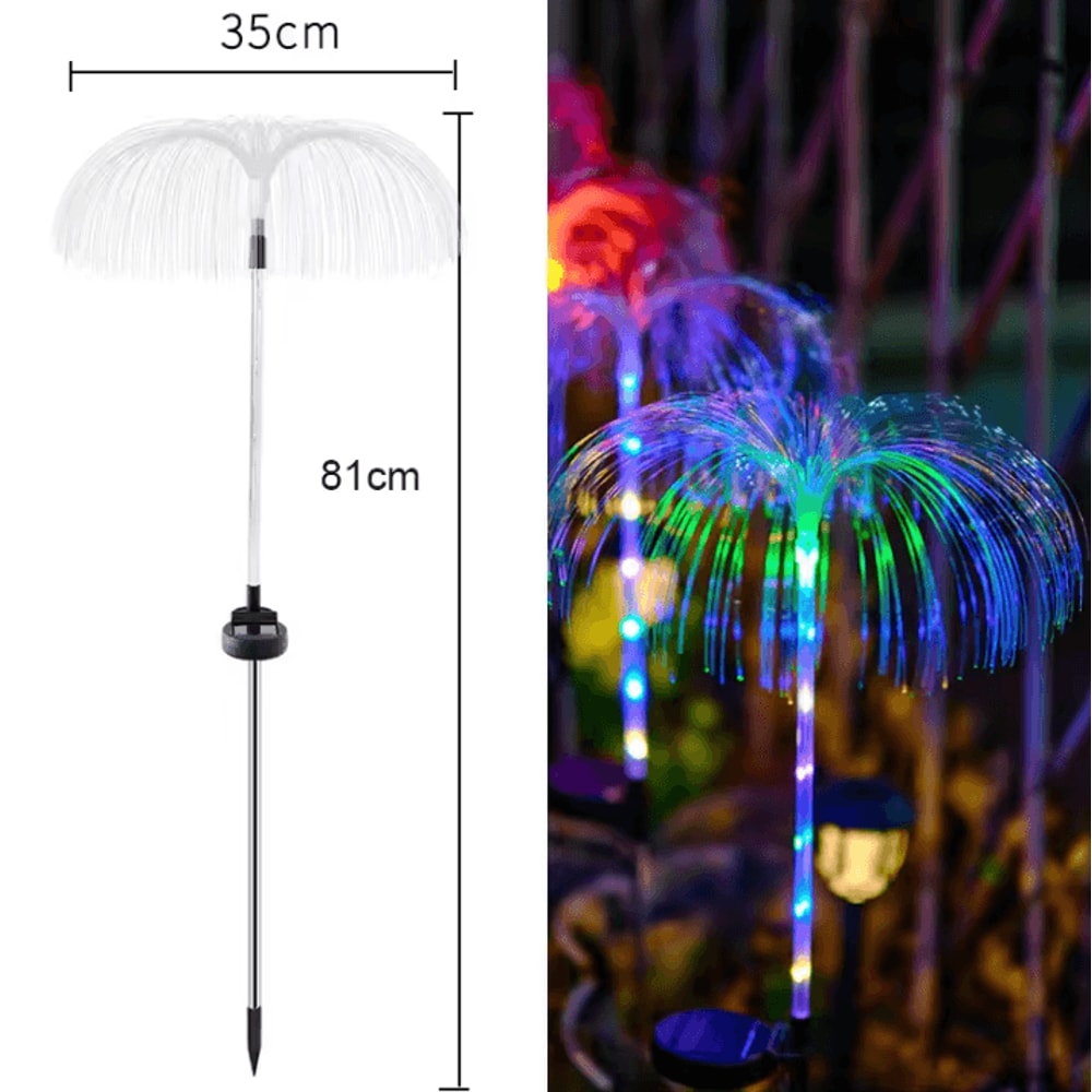 LED Solar Jellyfish Garden Lights Waterproof Outdoor Solar Yard Pathway Decorative Lamps 6
