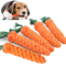 CarrotShaped Pet Knot Toy Cotton Rope Chew Toy For Dogs And Cats 0