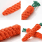 CarrotShaped Pet Knot Toy Cotton Rope Chew Toy For Dogs And Cats 2