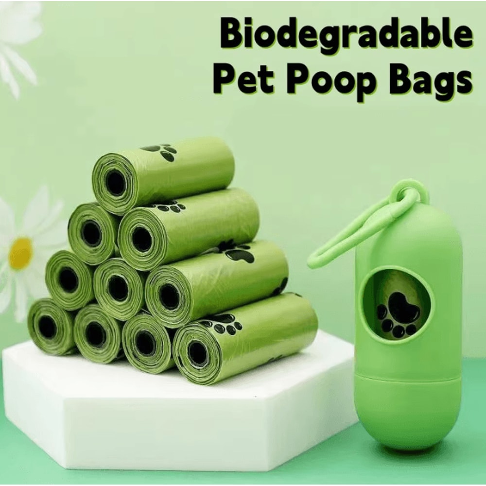 Biodegradable Pet Trash Bags Scented Dog Poop Bags With Bulk Degradable Cat Dog Waste Bags Dispe 1