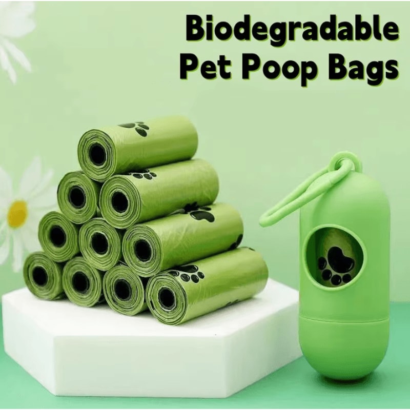 Biodegradable Pet Trash Bags Scented Dog Poop Bags With Bulk Degradable Cat Dog Waste Bags Dispe 1