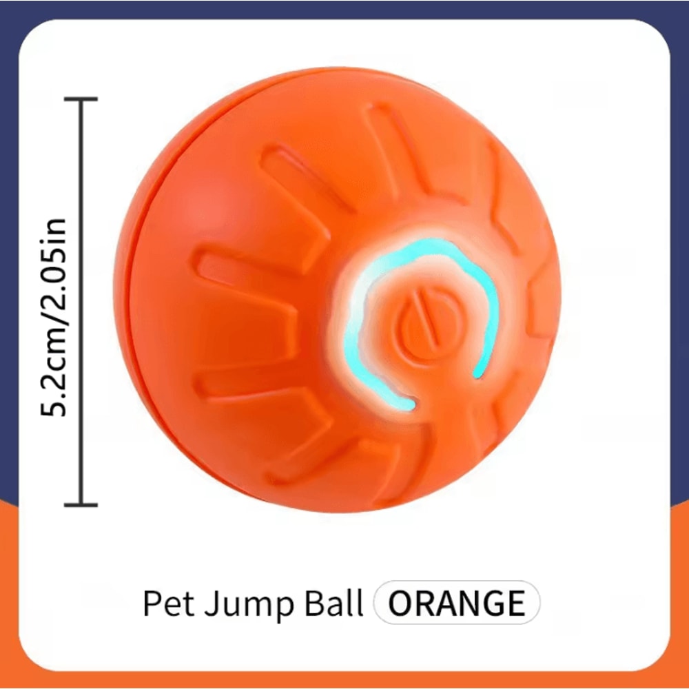 USB Rechargeable Interactive Moving Pet Toy Ball Electronic Bouncing Toy For Dogs Cats 12