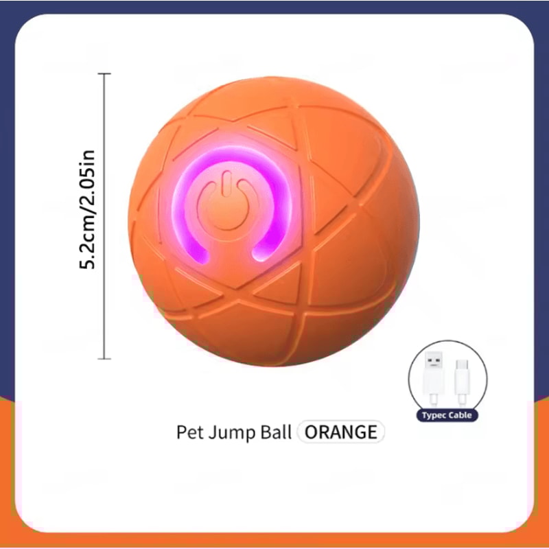 USB Rechargeable Interactive Moving Pet Toy Ball Electronic Bouncing Toy For Dogs Cats 15