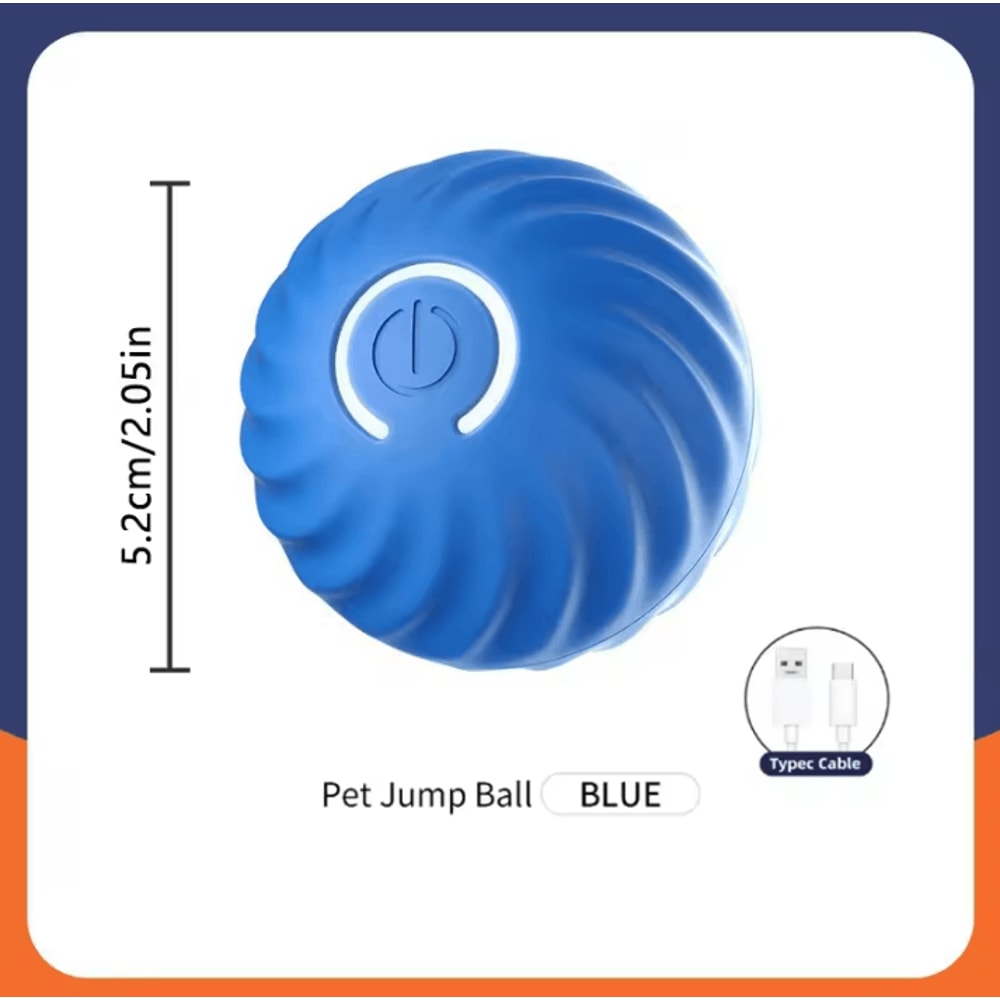 USB Rechargeable Interactive Moving Pet Toy Ball Electronic Bouncing Toy For Dogs Cats 18