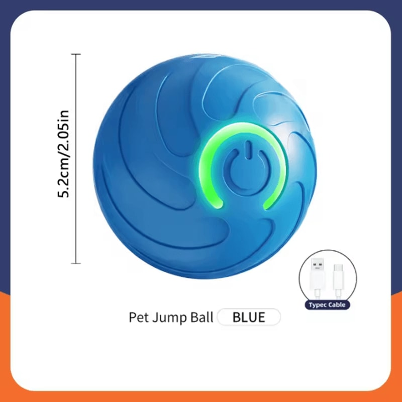 USB Rechargeable Interactive Moving Pet Toy Ball Electronic Bouncing Toy For Dogs Cats 20