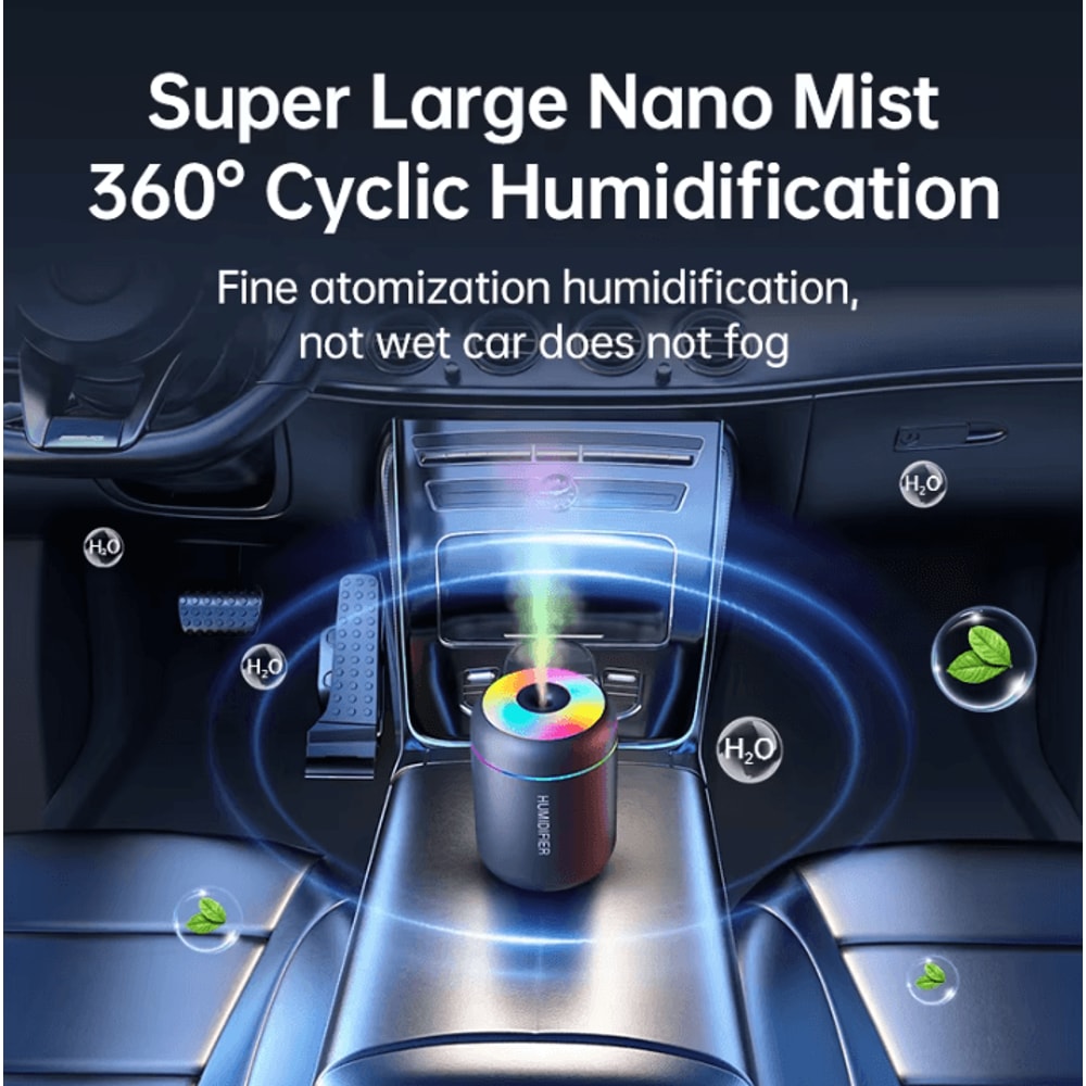 180 ML USB Rechargeable Mini Humidifier Aroma Diffuser Electric Air Purifier Mist Maker For Car 3
