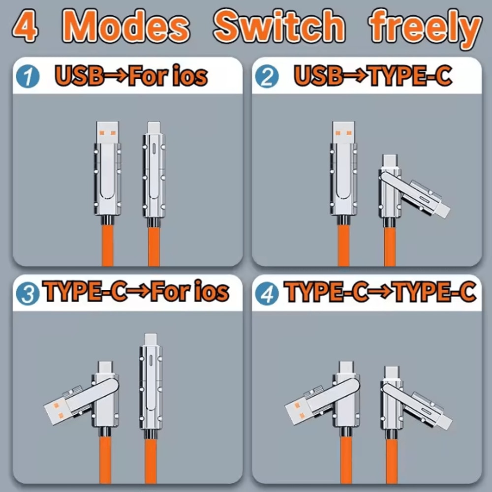 66W USBC Fast Charging Cable TypeC To TypeC PD Cord For IPhone IPad Samsung Huawei More 4