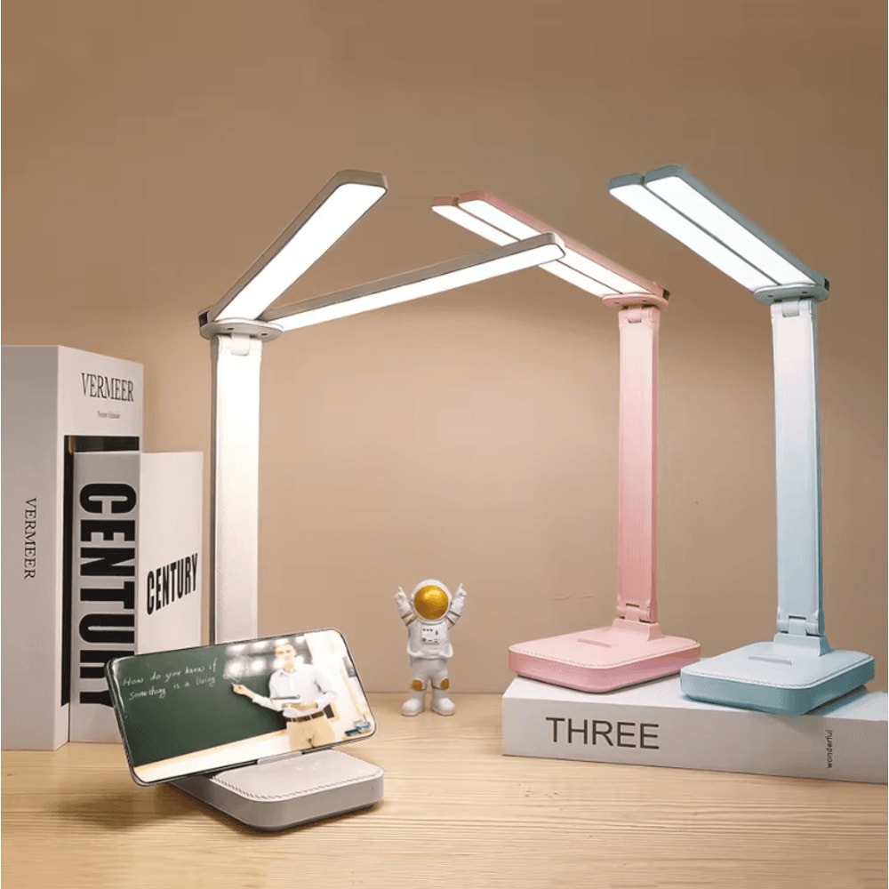 Foldable LED Desk Lamp USB Rechargeable Table Lamp With 3Level Dimmable Foldable Touch Desk Light 0