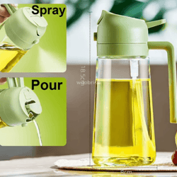 ergonomic olive oil sprayer bottle – 2-in-1 oil dispenser & kitchen oil mister with comfortable handle