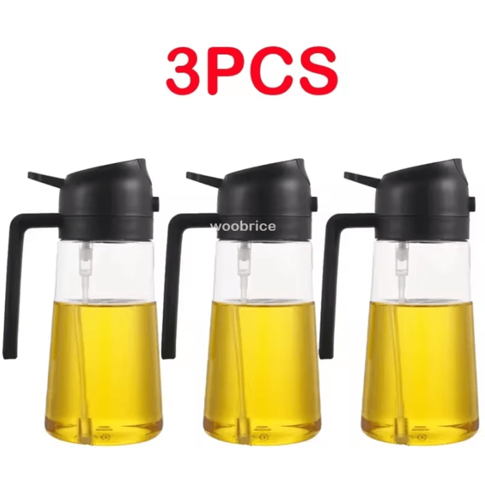 Ergonomic Olive Oil Sprayer Bottle 2in1 Oil Dispenser Kitchen Oil Mister With Comfortable Handle 26