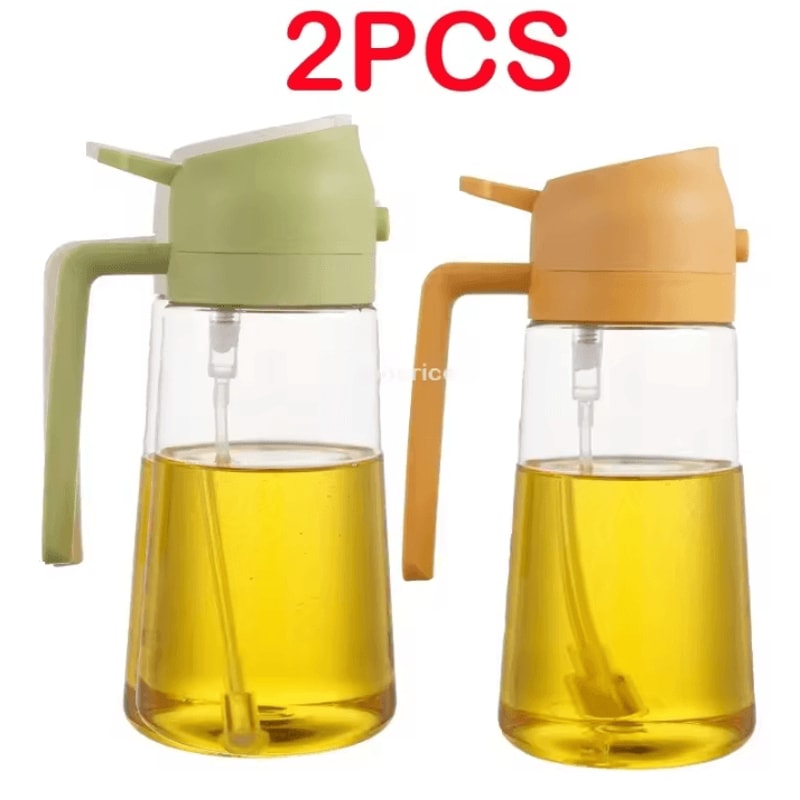 Ergonomic Olive Oil Sprayer Bottle 2in1 Oil Dispenser Kitchen Oil Mister With Comfortable Handle 25