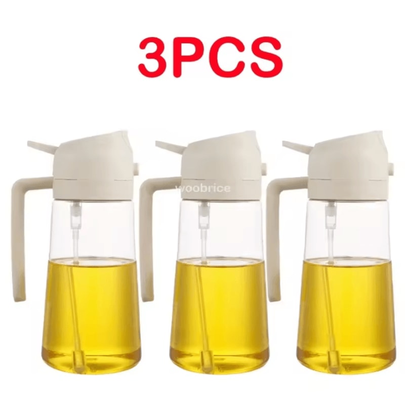 Ergonomic Olive Oil Sprayer Bottle 2in1 Oil Dispenser Kitchen Oil Mister With Comfortable Handle 27