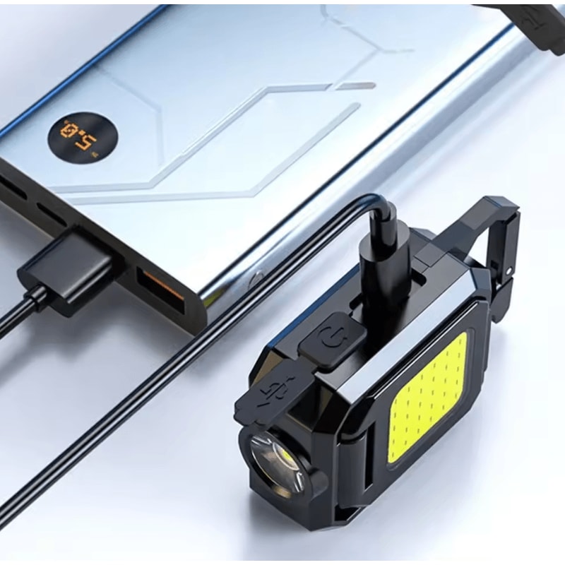 USB USB Rechargeable Keychain Light COB Pocket Flashlight And Mini XPE Work Light Emergency USB Fl 2