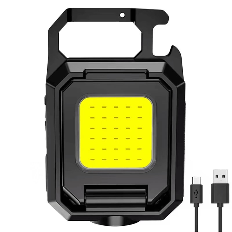 USB USB Rechargeable Keychain Light COB Pocket Flashlight And Mini XPE Work Light Emergency USB Fl 5