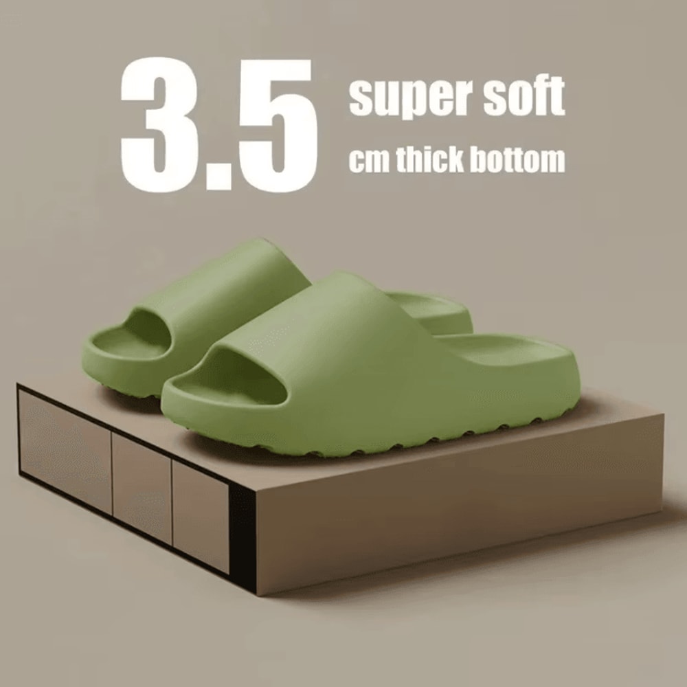 Unisex Cloud ThickSoled Sandals EVA Beach Slides Soft Bottom Summer Fashion Slippers 2