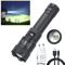USB Charging Tactical Flashlight With BuiltIn Battery 2000LM High Power Torch With Display Zoom R 8