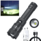 USB Charging Tactical Flashlight With BuiltIn Battery 2000LM High Power Torch With Display Zoom R 8