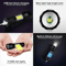 USB Rechargeable Mini Flashlight With COB XPE Torches Portable BuiltIn Battery Zoomable Small Tor 2