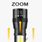 USB Rechargeable Mini Flashlight With COB XPE Torches Portable BuiltIn Battery Zoomable Small Tor 3